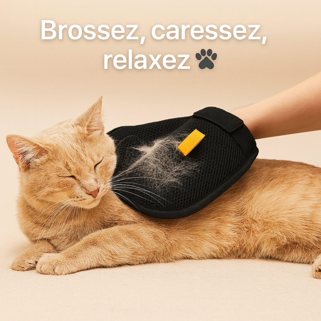 Gants réutilisables pour le nettoyage des poils d'animaux